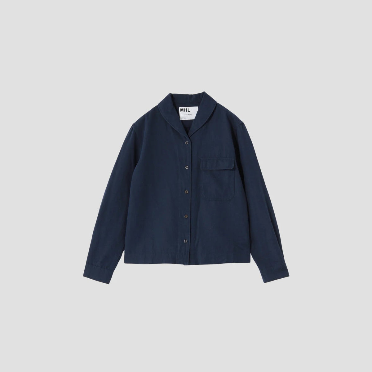 WOOL COTTON INDIGO SHIRT