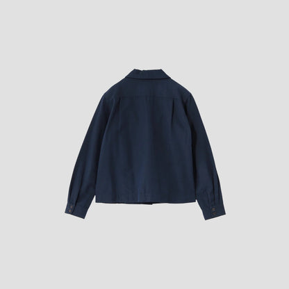WOOL COTTON INDIGO SHIRT