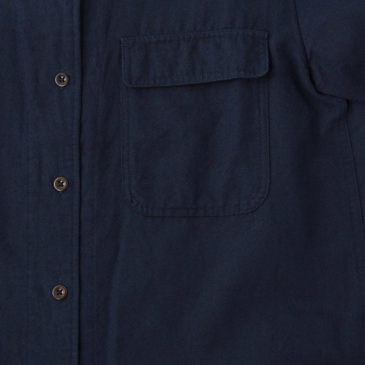 WOOL COTTON INDIGO SHIRT