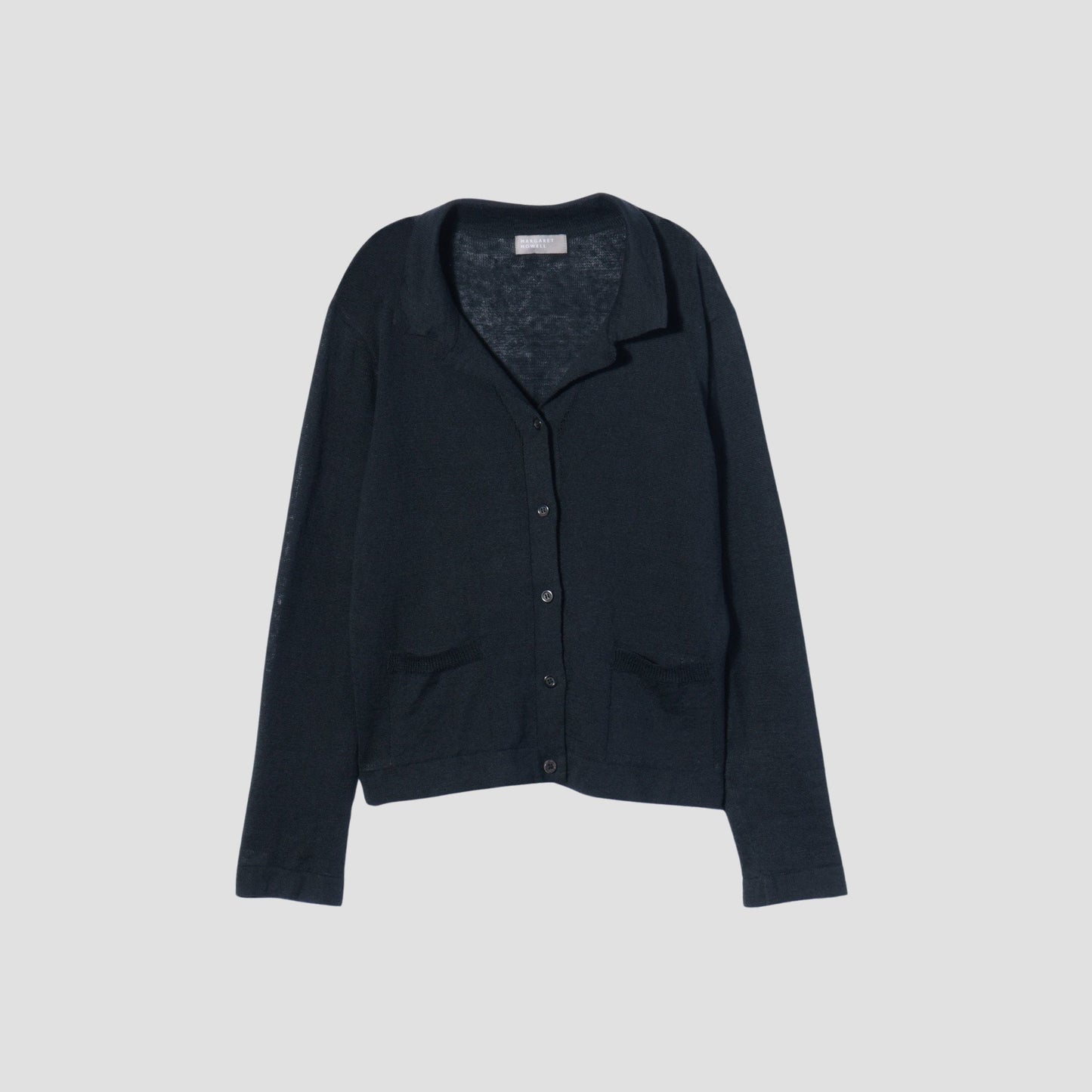 TWISTED LINEN COTTON CARDIGAN KNIT