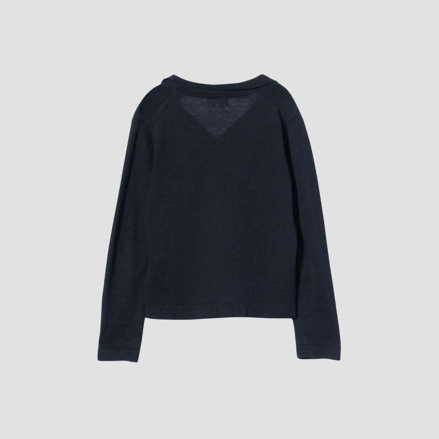 TWISTED LINEN COTTON CARDIGAN KNIT