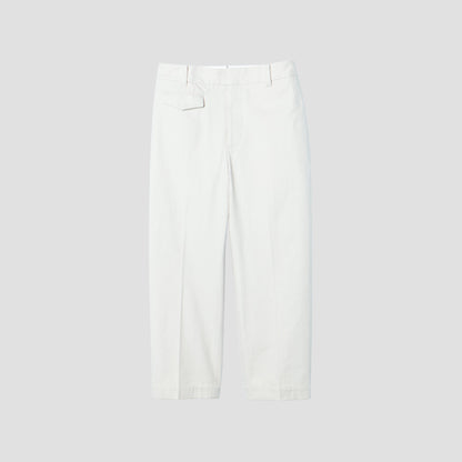 WASHED COTTON TWILL TROUSERS