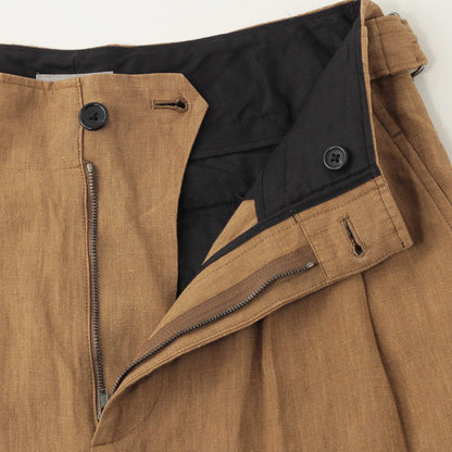 YARN DYED LINEN TROUSERS