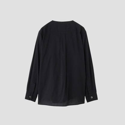 PIECE DYED WASHED COTTON SHIRT