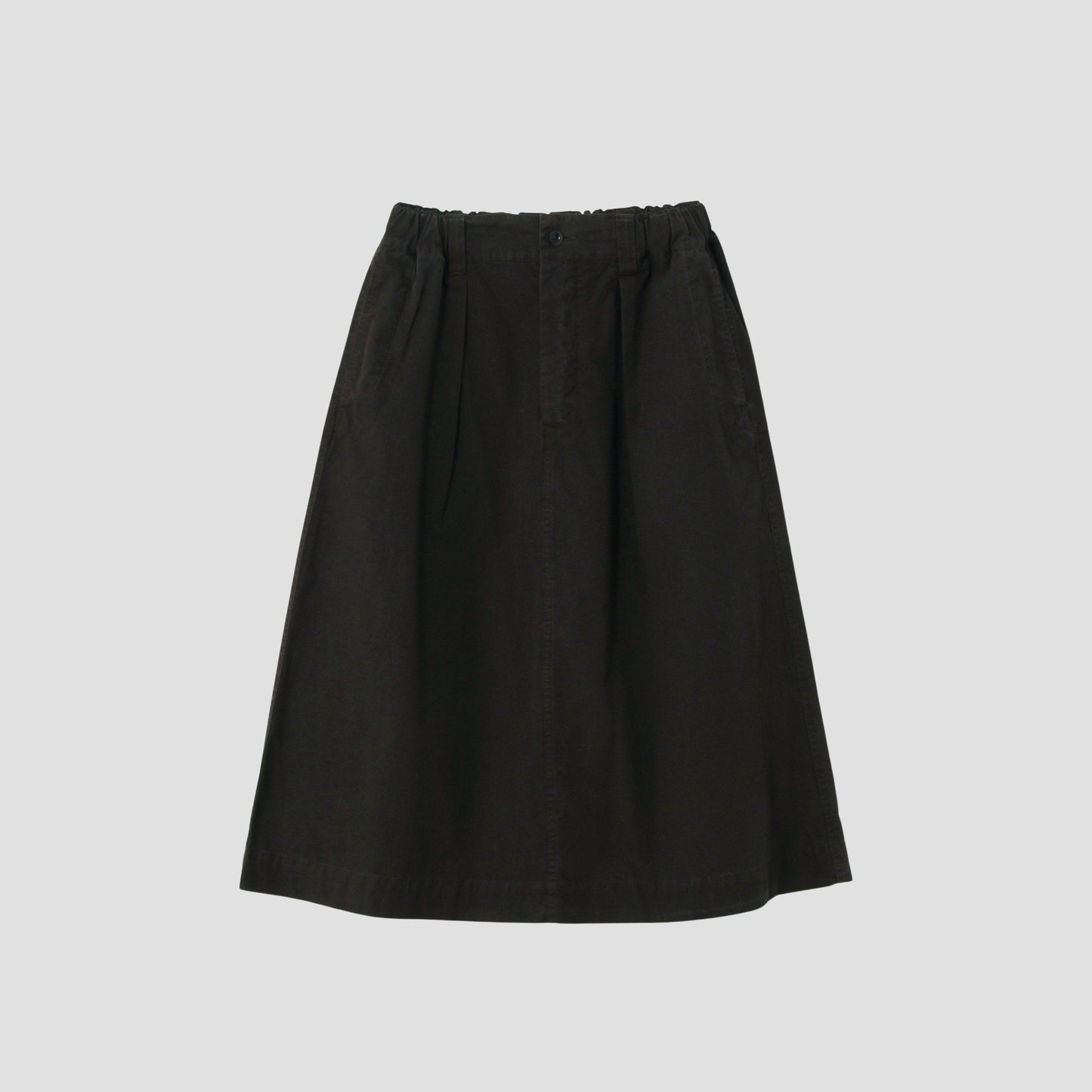 FINE COMPACT COTTON POPLIN SKIRT