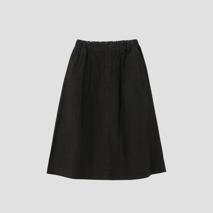 FINE COMPACT COTTON POPLIN SKIRT