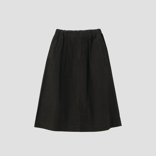FINE COMPACT COTTON POPLIN SKIRT