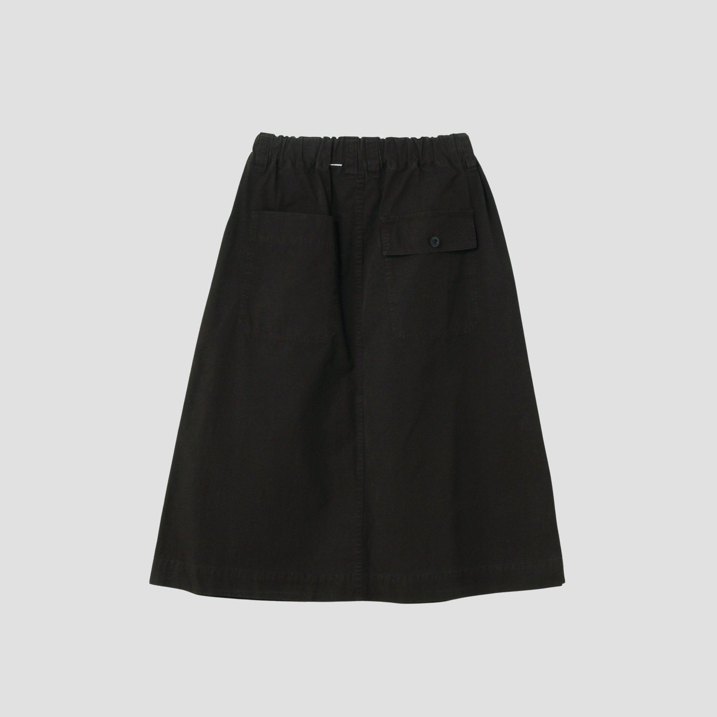 FINE COMPACT COTTON POPLIN SKIRT