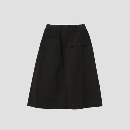 FINE COMPACT COTTON POPLIN SKIRT