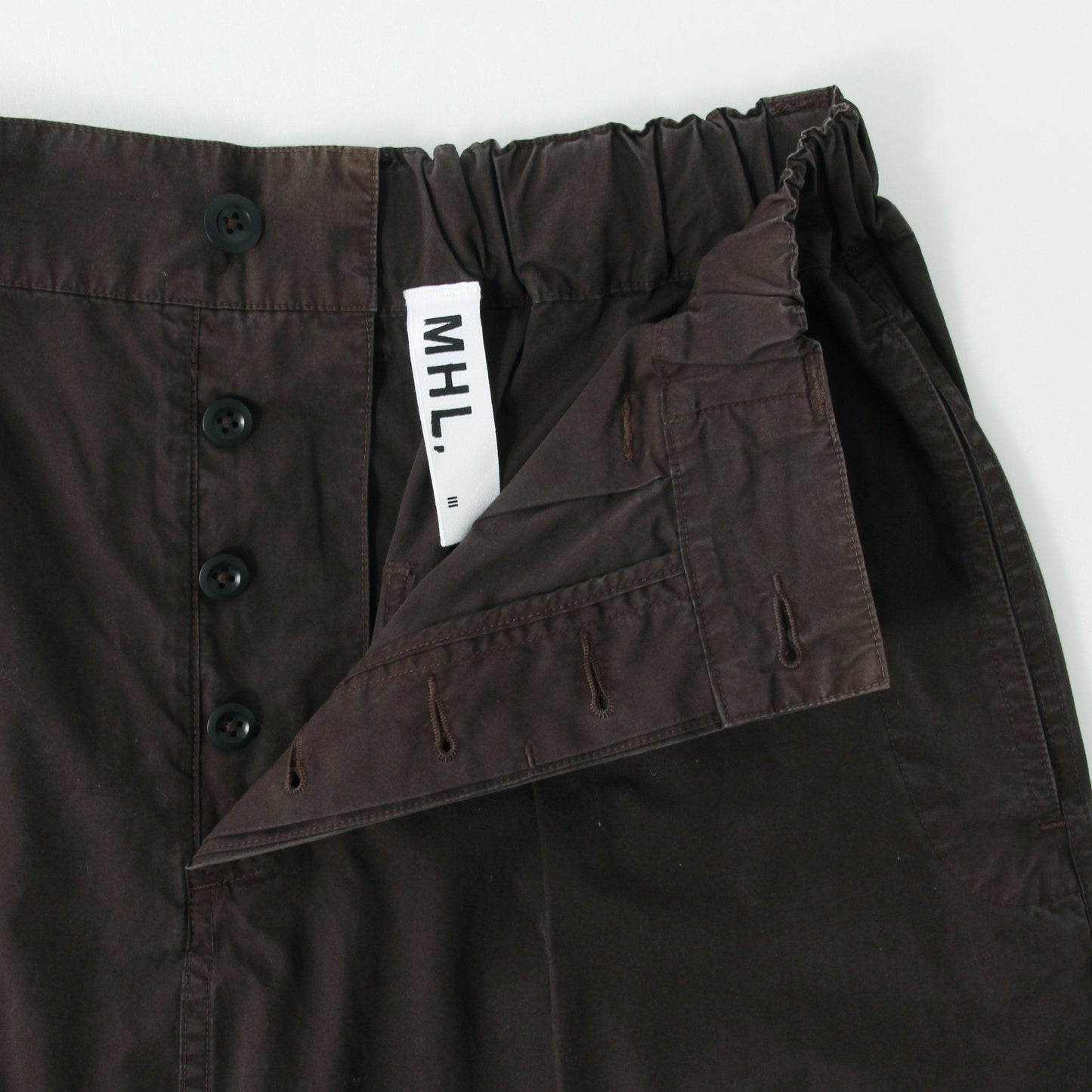 FINE COMPACT COTTON POPLIN SKIRT