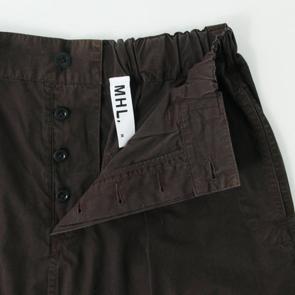 FINE COMPACT COTTON POPLIN SKIRT