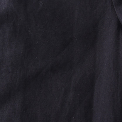 COTTON LINEN PLAIN WEAVE TROUSERS