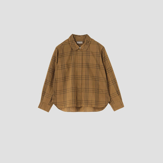 COTTON SILK CHECK SHIRT