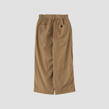 FINE COMPACT COTTON POPLIN TROUSERS