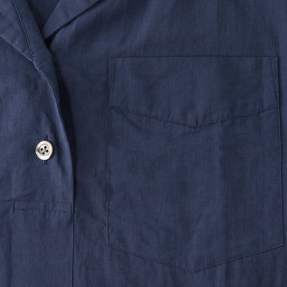 LINEN COTTON POPLIN DRESS