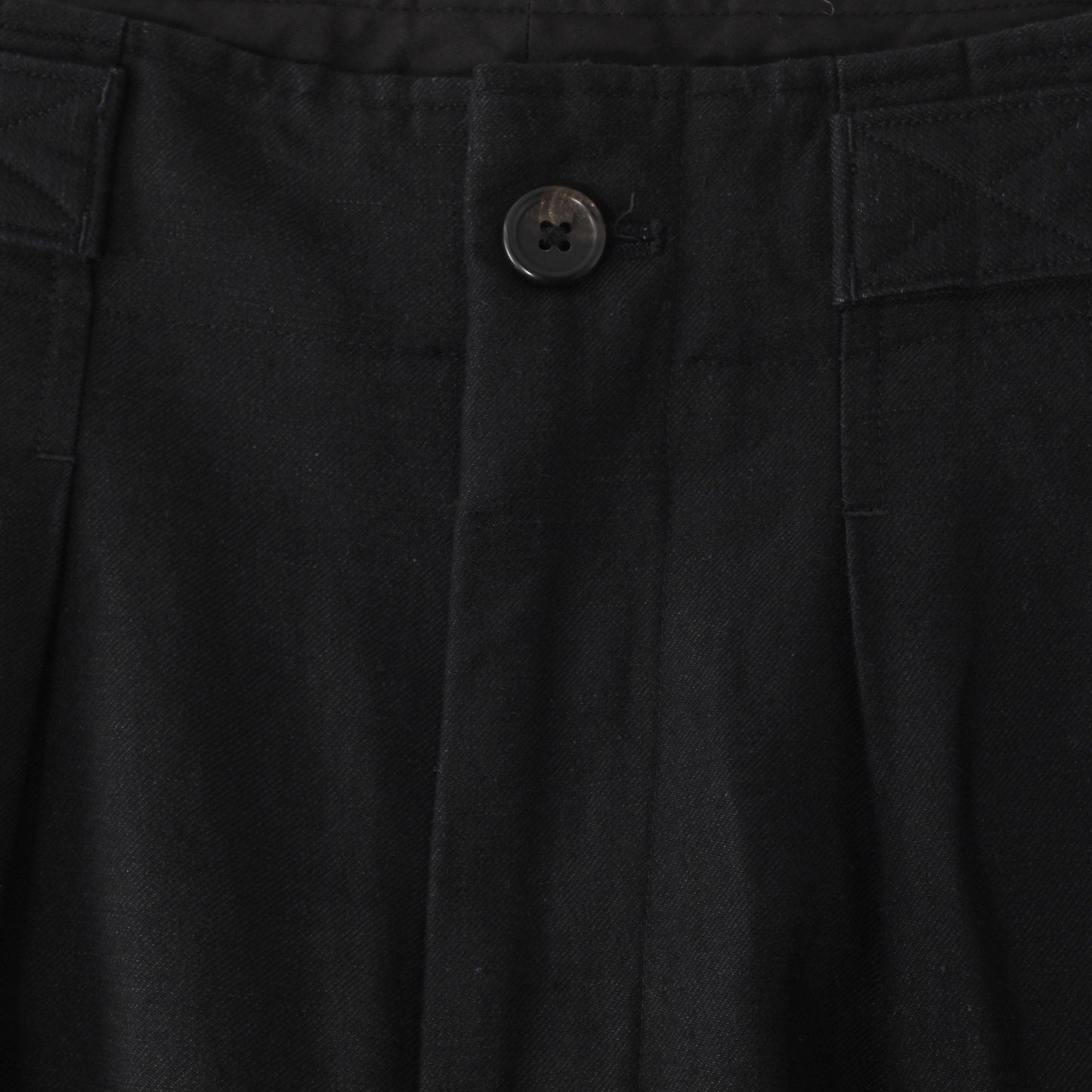 LINEN WOOL TWILL TROUSERS