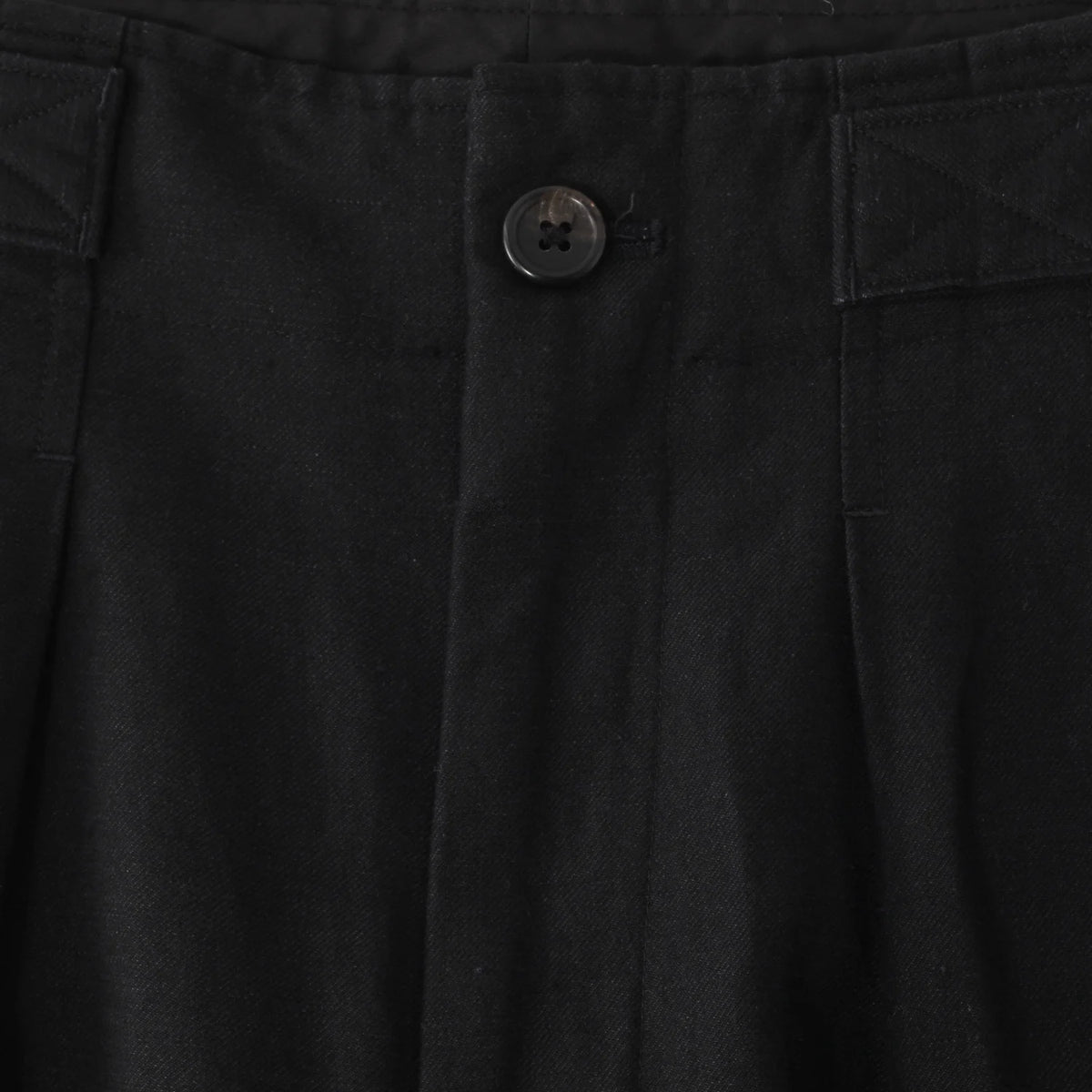 LINEN WOOL TWILL TROUSERS