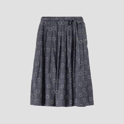 OUTLINE SPOT SILK SKIRT