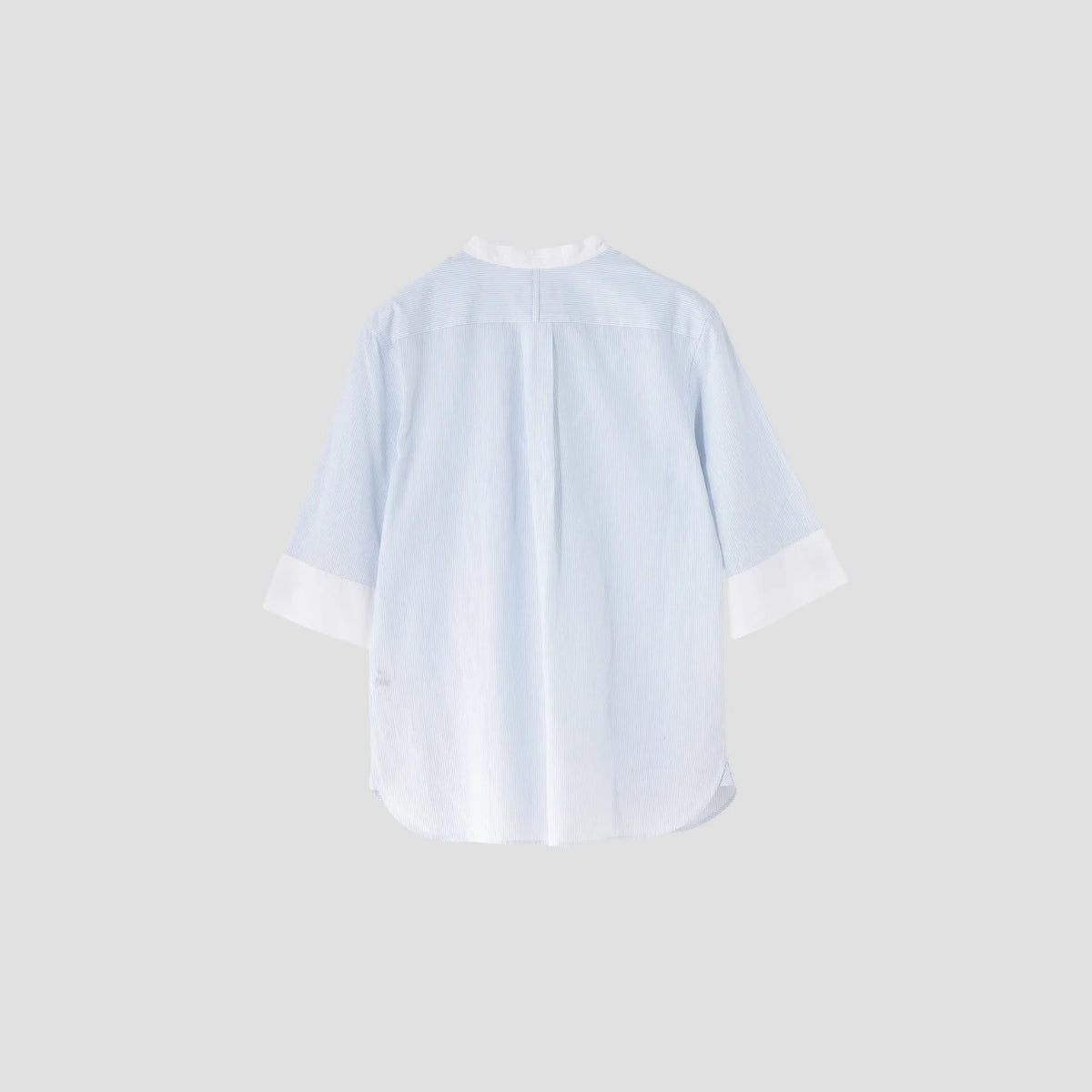 FINE STRIPE COTTON LINEN SHIRT