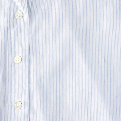 FINE STRIPE COTTON LINEN SHIRT