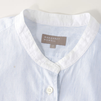 FINE STRIPE COTTON LINEN SHIRT