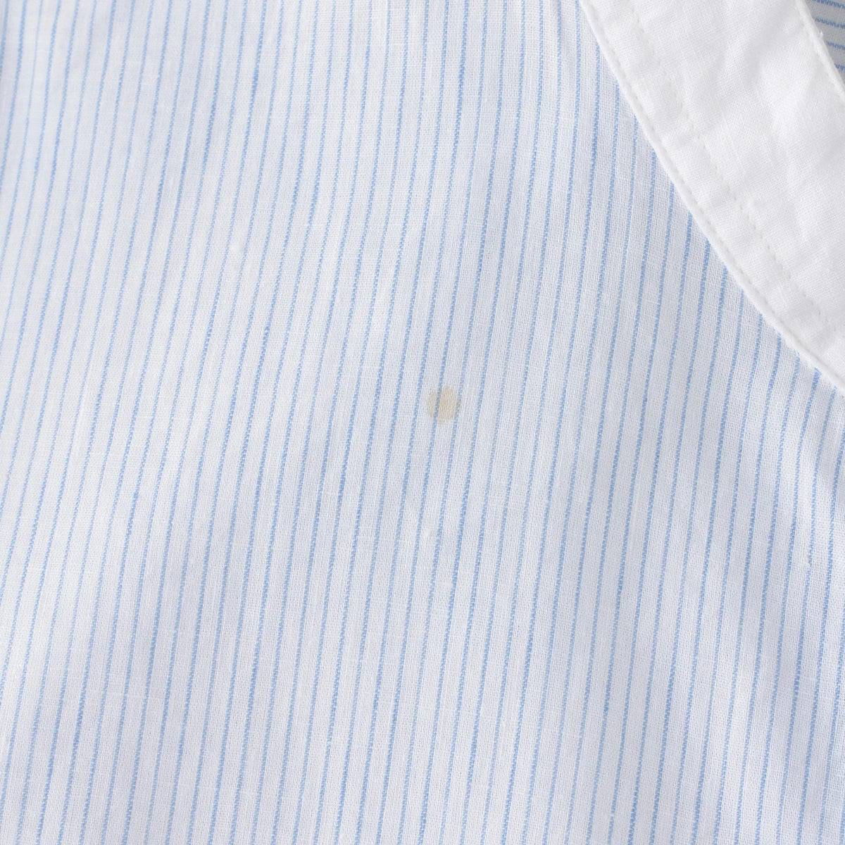 FINE STRIPE COTTON LINEN SHIRT