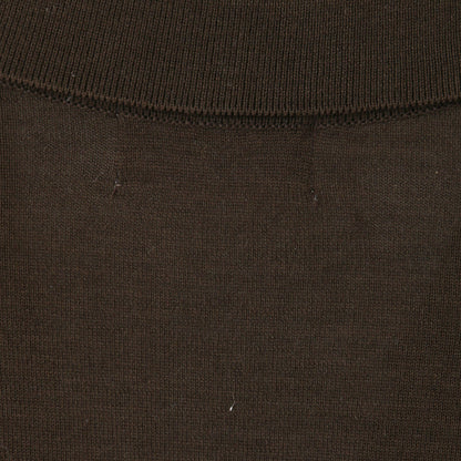 PLAIN OPEN COLLAR JUMPER KNIT