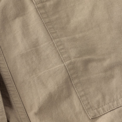 COTTON LINEN PLAIN WEAVE TROUSERS