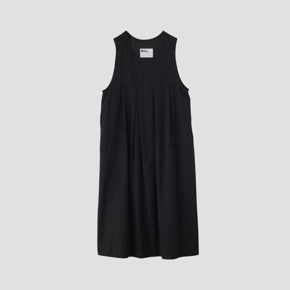 TWISTED ORGANIC COTTON TWILL DRESS