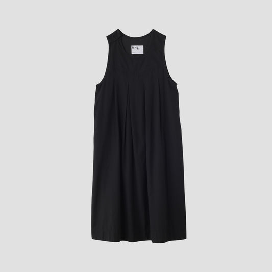 TWISTED ORGANIC COTTON TWILL DRESS