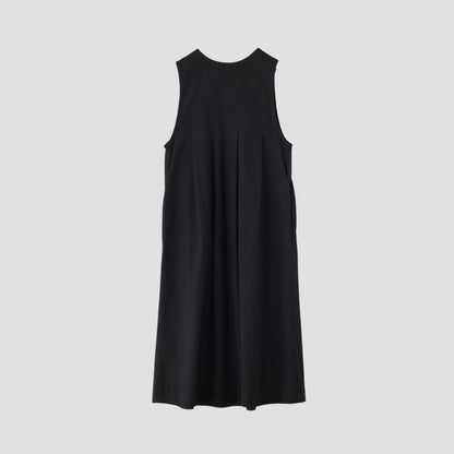 TWISTED ORGANIC COTTON TWILL DRESS