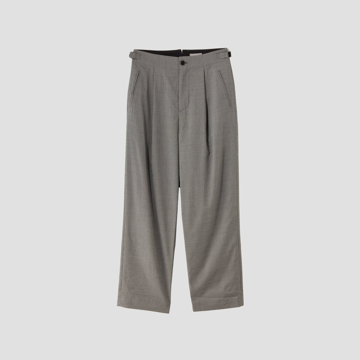 FINE WOOL POPLIN TROUSERS