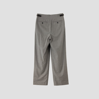FINE WOOL POPLIN TROUSERS