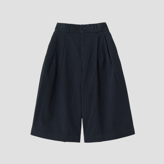 YARN DYE HEAVY COTTON TWILL TROUSERS