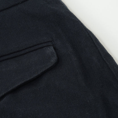 YARN DYE HEAVY COTTON TWILL TROUSERS