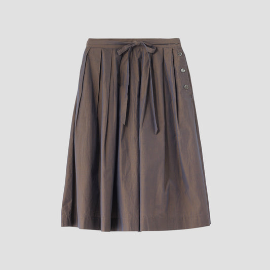 FINE COTTON CHAMBRAY SKIRT