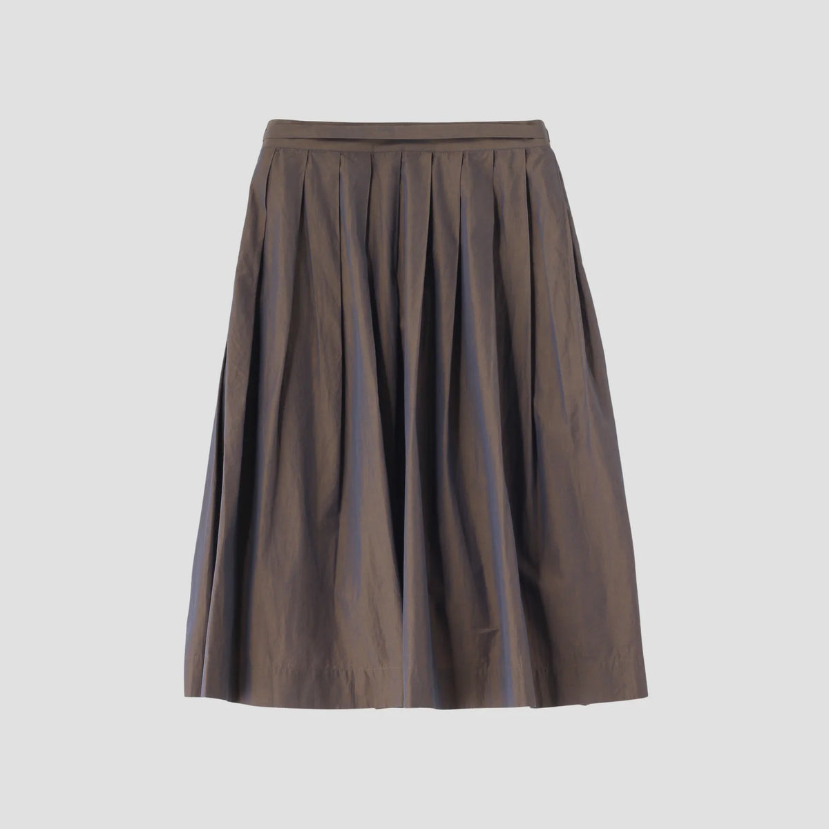 FINE COTTON CHAMBRAY SKIRT