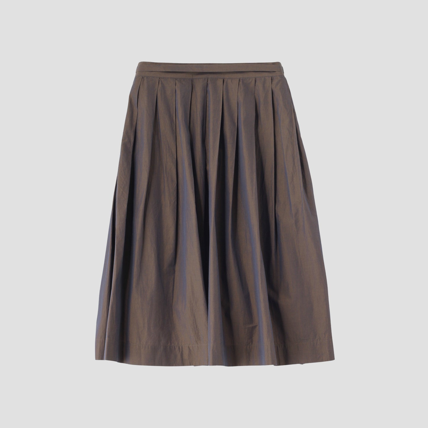 FINE COTTON CHAMBRAY SKIRT