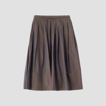 FINE COTTON CHAMBRAY SKIRT