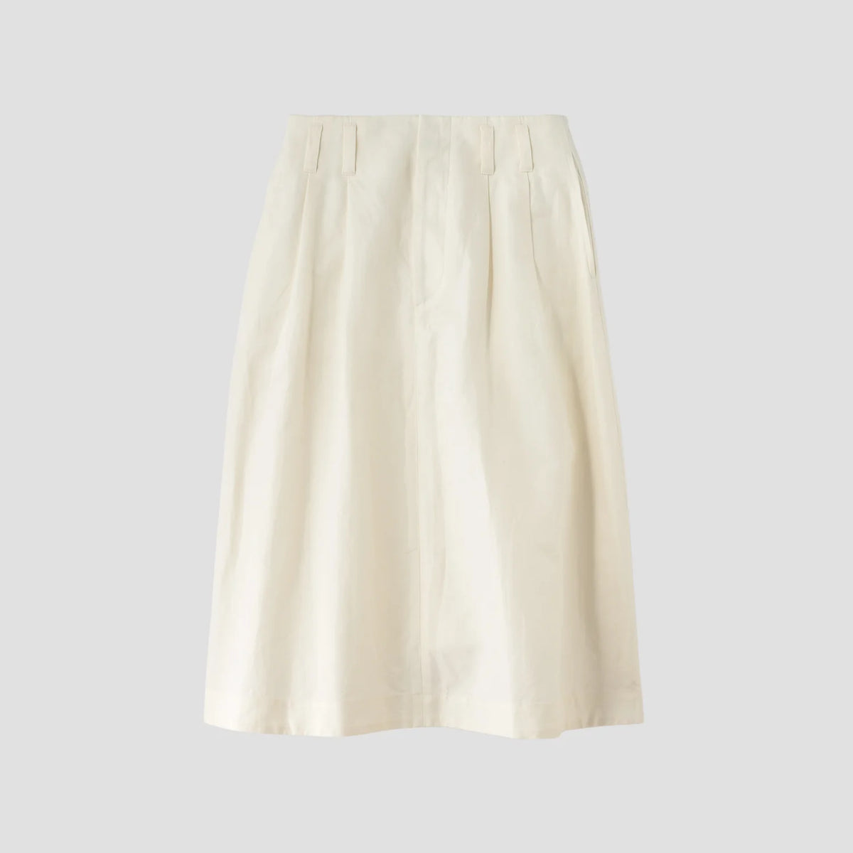 LINEN COTTON TWILL SKIRT