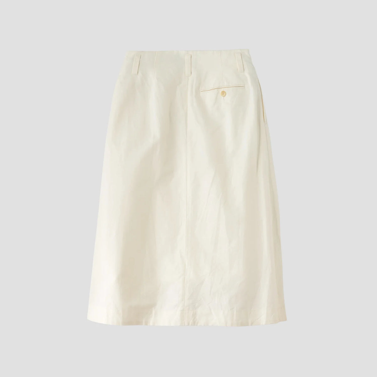 LINEN COTTON TWILL SKIRT