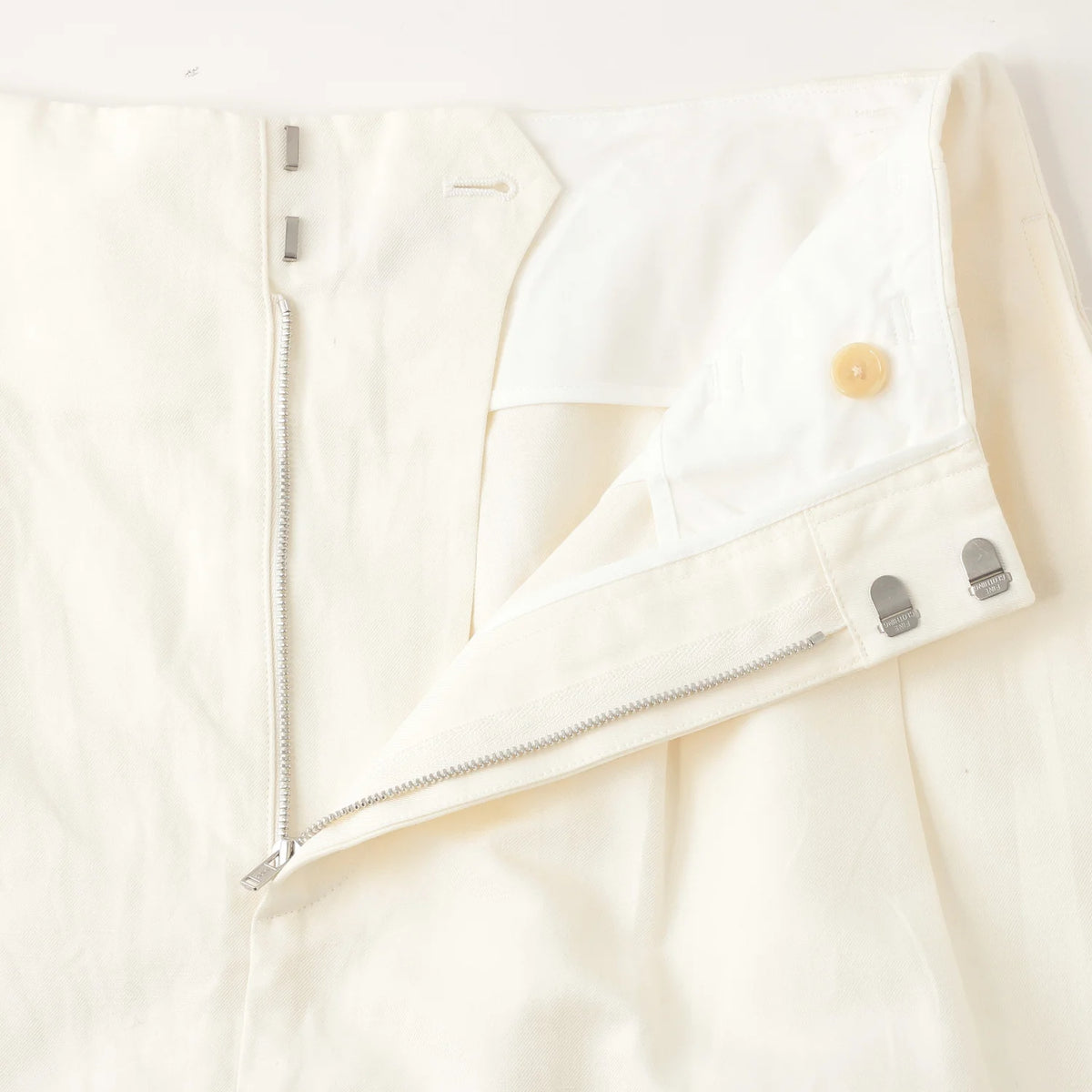 LINEN COTTON TWILL SKIRT