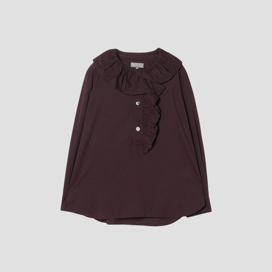 PIECE DYED WASHED COTTON SHIRT