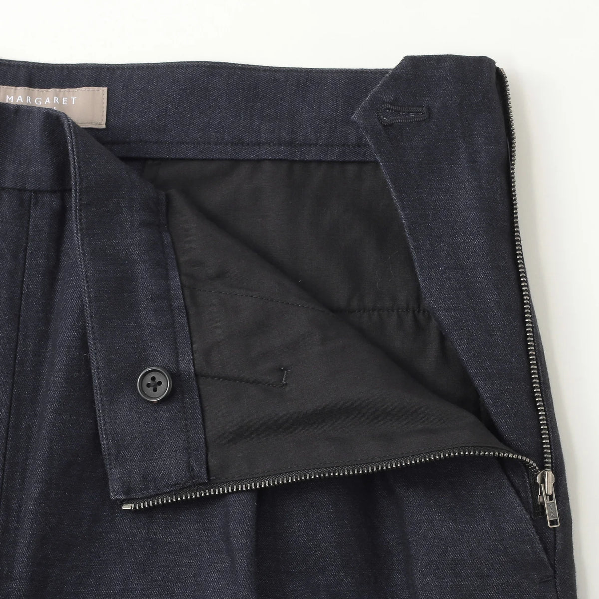 HIGH TWIST COTTON LINEN TROUSERS