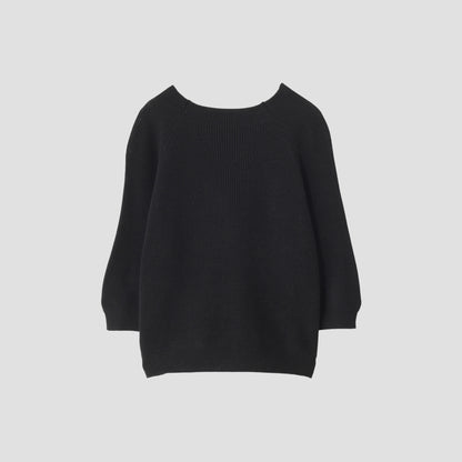 TWISTED LINEN COTTON JUMPER KNIT