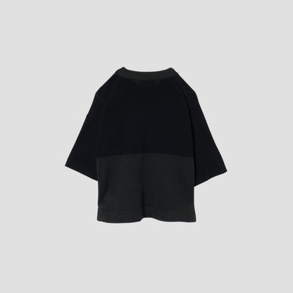 BLOCK COTTON LINEN SILK KNIT