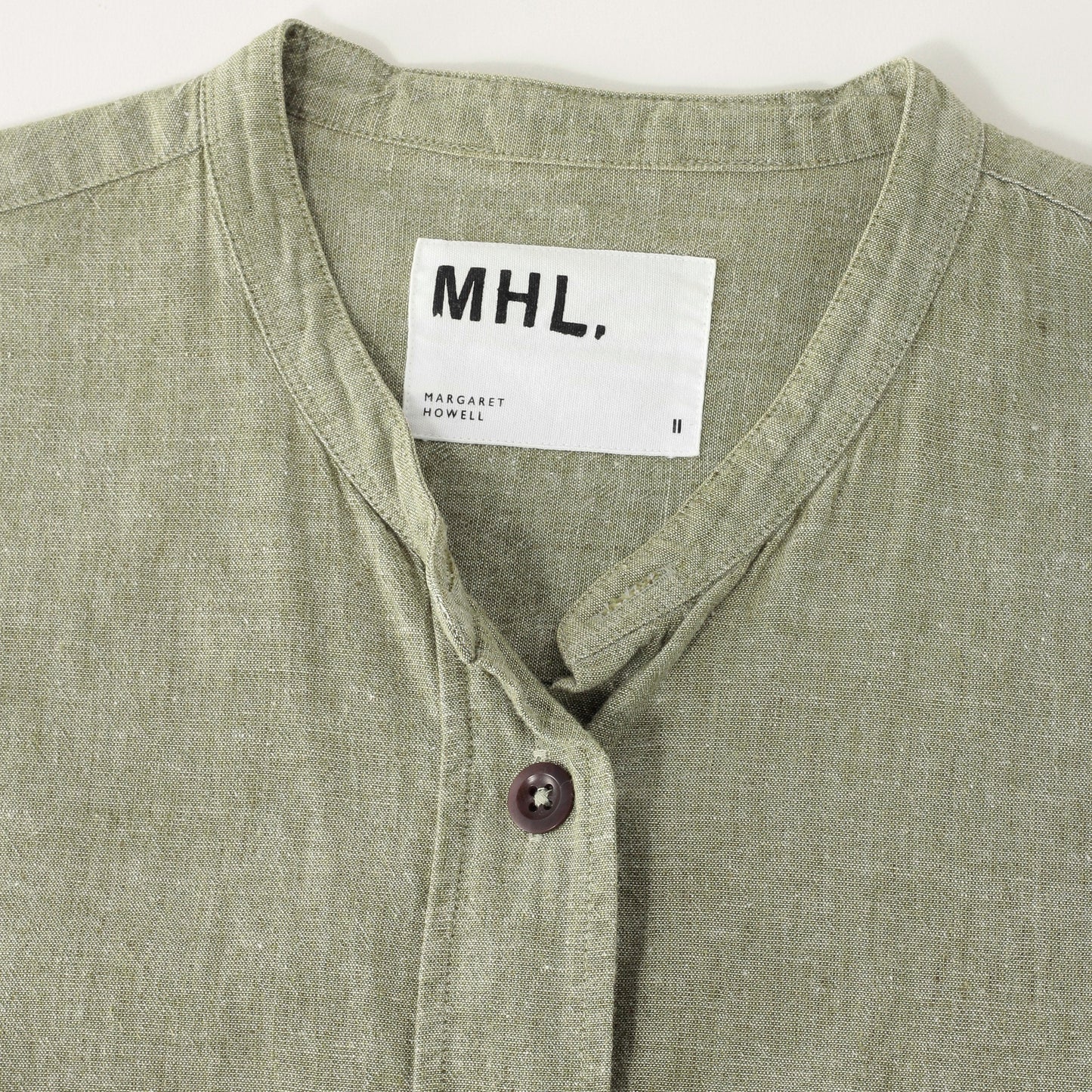 COTTON LINEN CHAMBRAY SHIRT
