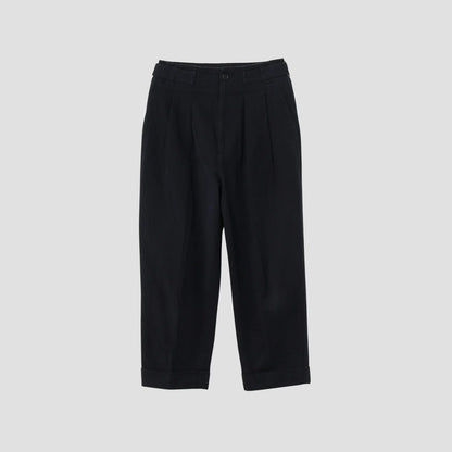 BRUSHED COTTON TWILL TROUSERS