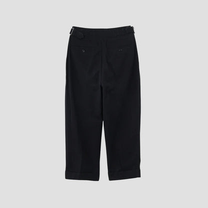 BRUSHED COTTON TWILL TROUSERS