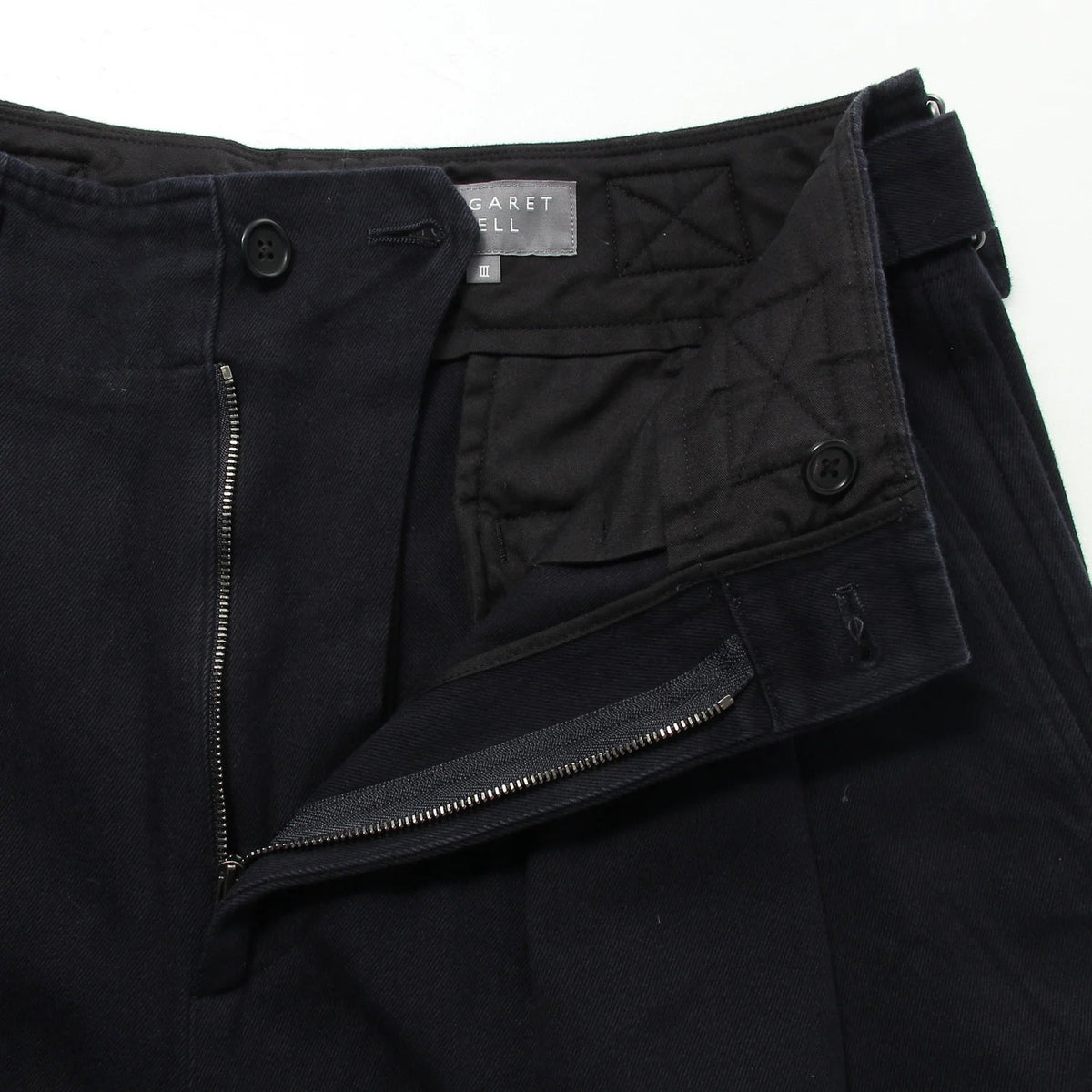 BRUSHED COTTON TWILL TROUSERS